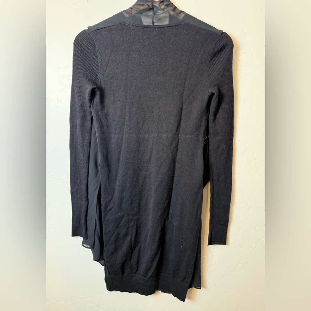 All Saints Drina V-Neck Merino Wool Long Sweater Mini Dress XS - Picture 6 of 10